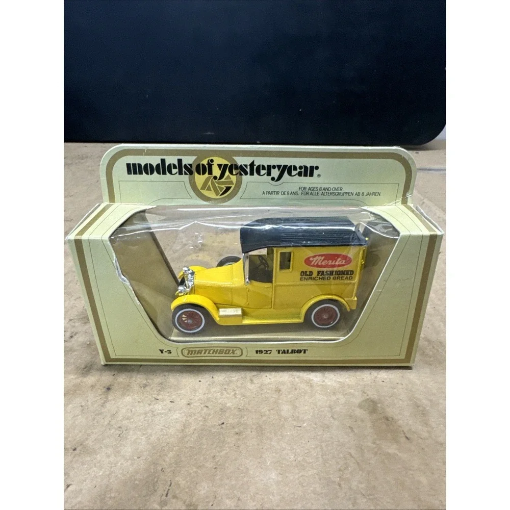 Vintage Matchbox Models of Yesteryear - Yellow Y5 1927 Talbot - Merita w/ Box